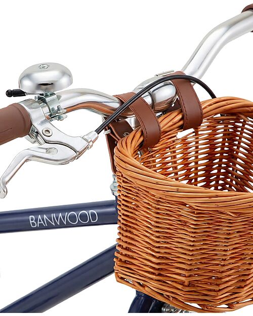 Banwood Bicicletta Classic Vintage 14" - Navyblue - Da 3 a 6 Anni - Rotelle Rimovibili Biciclette