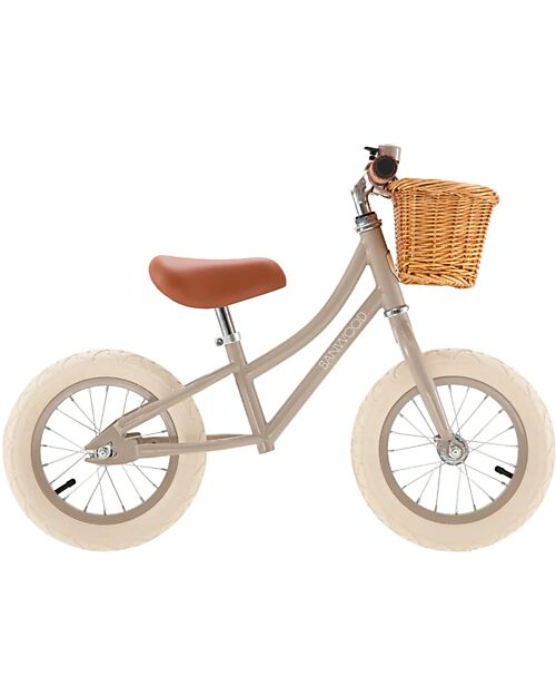 Banwood Bicicletta Senza Pedali First Go, Beige - per Bambini da 3 a 5 Anni! Biciclette senza Pedali