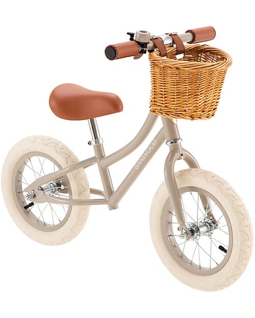 Banwood Bicicletta Senza Pedali First Go, Beige - per Bambini da 3 a 5 Anni! Biciclette senza Pedali