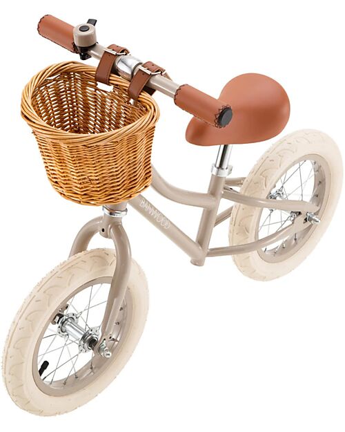 Banwood Bicicletta Senza Pedali First Go, Beige - per Bambini da 3 a 5 Anni! Biciclette senza Pedali