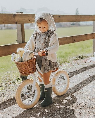 Banwood Bicicletta Senza Pedali First Go, Bianca - Per Bambine da 3 a 5 anni! Biciclette Senza Pedali