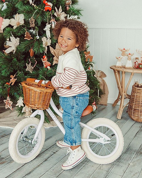 Banwood Bicicletta Senza Pedali First Go, Bianca - Per Bambini da 3 a 5 anni! Biciclette senza Pedali