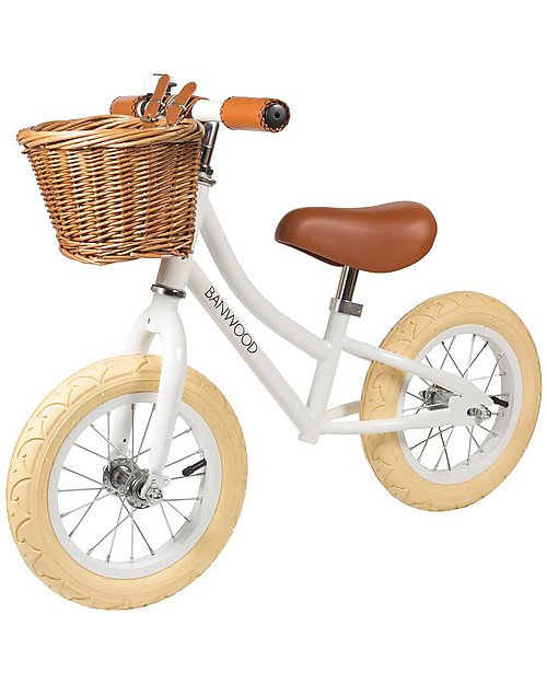 Banwood Bicicletta Senza Pedali First Go, Bianca - Per Bambini da 3 a 5 anni! Biciclette senza Pedali