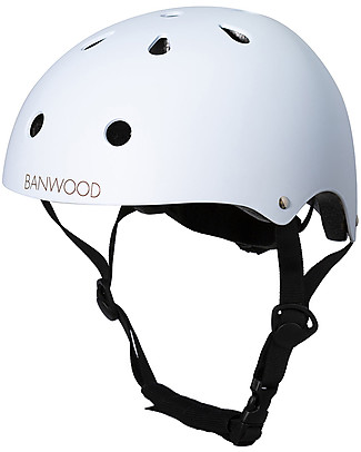 Banwood Bicicletta Senza Pedali First Go + Casco Classico per Biciclette Per Bambine - Sky - da 3 a 5 anni! Biciclette Senza Pedali