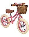 Banwood Bicicletta Senza Pedali First Go + Casco Classico per Biciclette Per Bambini - Corallo - da 3 a 5 anni! Biciclette senza Pedali