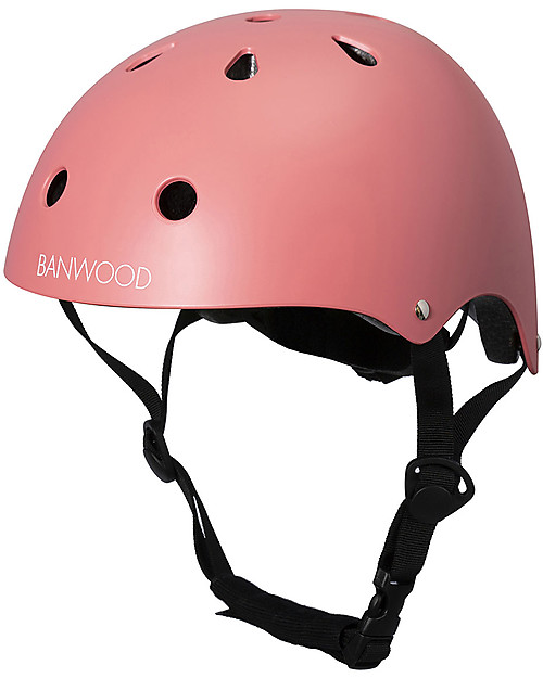 Banwood Bicicletta Senza Pedali First Go + Casco Classico per Biciclette Per Bambini - Corallo - da 3 a 5 anni! Biciclette senza Pedali