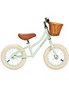 Banwood Bicicletta Senza Pedali First Go + Casco Classico per Biciclette Per Bambini - Menta - da 3 a 5 anni! Biciclette senza Pedali