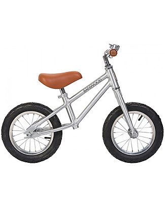 Banwood Bicicletta Senza Pedali First Go, Chrome - Per Bambini da 3 a 5 anni! Biciclette senza Pedali