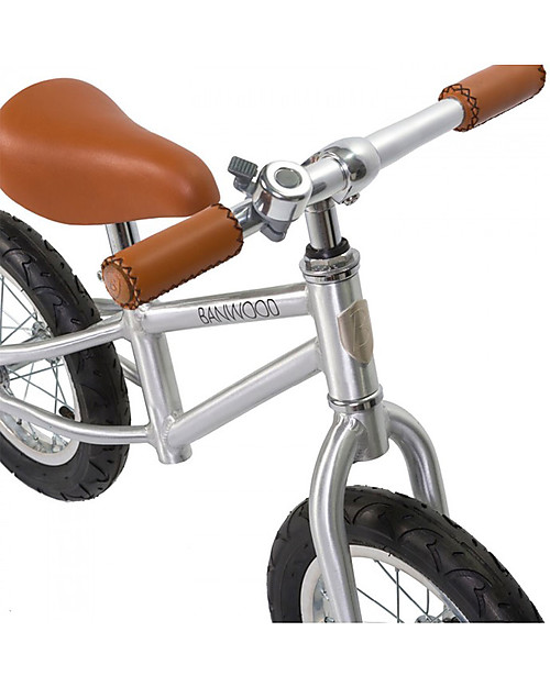 Banwood Bicicletta Senza Pedali First Go, Chrome - Per Bambini da 3 a 5 anni! Biciclette senza Pedali