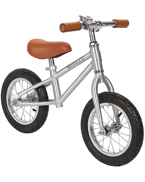 Banwood Bicicletta Senza Pedali First Go, Chrome - Per Bambini da 3 a 5 anni! Biciclette senza Pedali