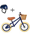 Banwood Bicicletta Senza Pedali First Go con Casco, Blu - da 3 a 5 anni! Biciclette senza Pedali