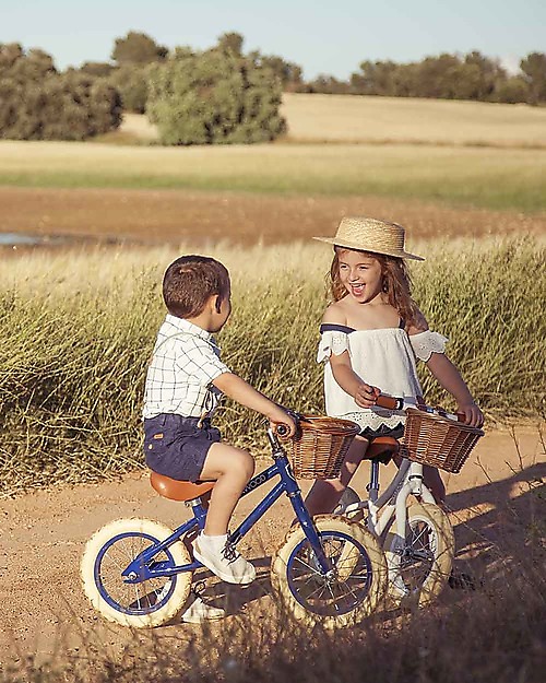 Banwood Bicicletta Senza Pedali First Go con Casco, Blu - da 3 a 5 anni! Biciclette senza Pedali