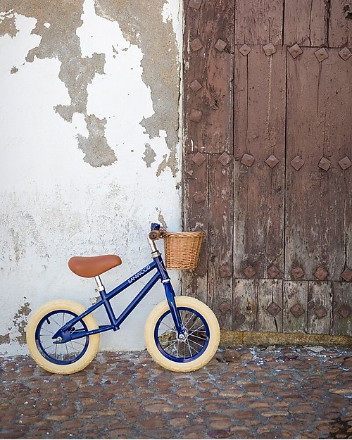 Banwood Bicicletta Senza Pedali First Go con Casco, Blu - da 3 a 5 anni! Biciclette senza Pedali