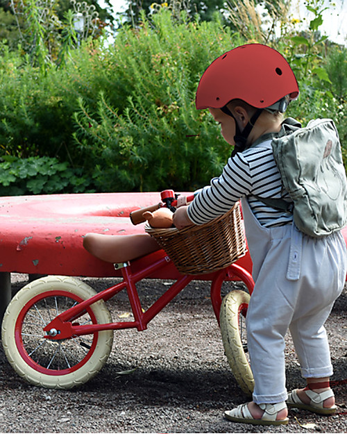 Banwood Bicicletta Senza Pedali First Go con Casco, Rosso - da 3 a 5 anni! Biciclette senza Pedali