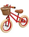 Banwood Bicicletta Senza Pedali First Go con Casco, Rosso - da 3 a 5 anni! Biciclette senza Pedali