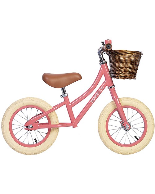 Banwood Bicicletta Senza Pedali First Go, Corallo - Per Bambini da 3 a 5 anni! Biciclette senza Pedali