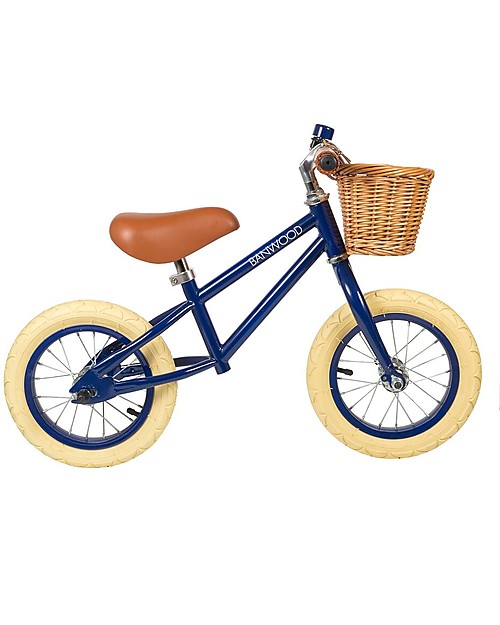 Banwood Bicicletta Senza Pedali First Go, Navy Blu - Per Bambini da 3 a 5 anni! Biciclette senza Pedali