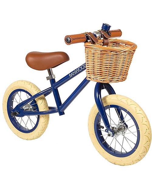 Banwood Bicicletta Senza Pedali First Go, Navy Blu - Per Bambini da 3 a 5 anni! Biciclette senza Pedali