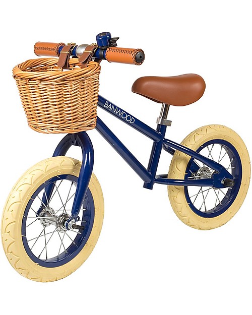 Banwood Bicicletta Senza Pedali First Go, Navy Blu - Per Bambini da 3 a 5 anni! Biciclette senza Pedali