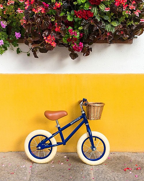 Banwood Bicicletta Senza Pedali First Go, Navy Blu - Per Bambini da 3 a 5 anni! Biciclette senza Pedali