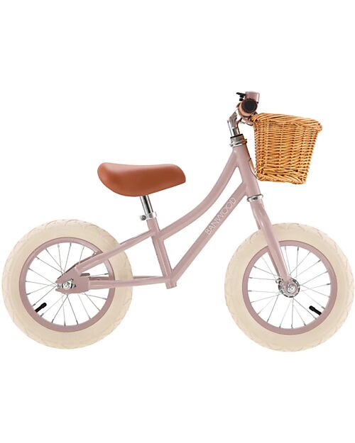 Banwood Bicicletta Senza Pedali First Go, Rosa Antico - per Bambini da 3 a 5 Anni! Biciclette senza Pedali