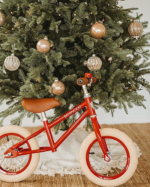 Banwood Bicicletta Senza Pedali First Go, Rossa - Per Bambini da 3 a 5 anni! Biciclette senza Pedali