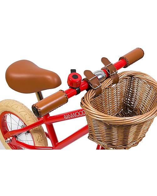 Banwood Bicicletta Senza Pedali First Go, Rossa - Per Bambini da 3 a 5 anni! Biciclette senza Pedali