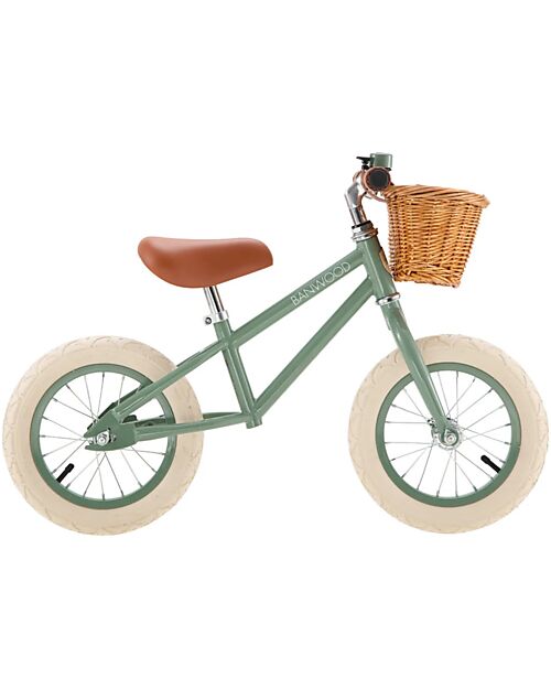 Banwood Bicicletta Senza Pedali First Go, Verde Chiaro - per Bambini da 3 a 5 Anni! Biciclette senza Pedali