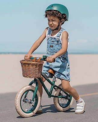 Banwood Bicicletta Senza Pedali First Go, Verde scuro - Per Bambini da 3 a 5 anni! Biciclette Senza Pedali