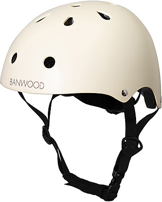 Banwood Casco Classico per Biciclette Crema - Per Bambini da 3 a 7 Anni! Biciclette Senza Pedali