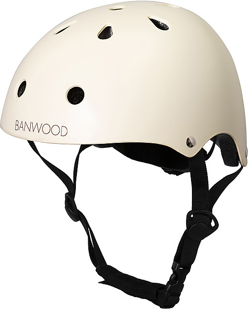 Banwood Casco Classico per Biciclette Crema - Per Bambini da 3 a 7 Anni! Caschi Bici