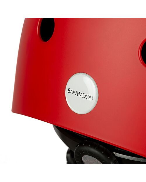 Banwood Casco Classico per Biciclette - Rosso - per Bambini da 3 a 7 Anni! Caschi Bici