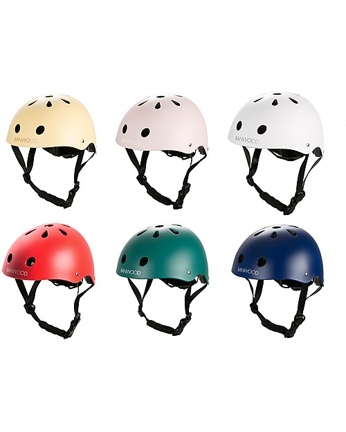 Banwood Casco Classico per Biciclette, Verde Scuro - Per Bambini da 3 a 7 Anni! Caschi Bici