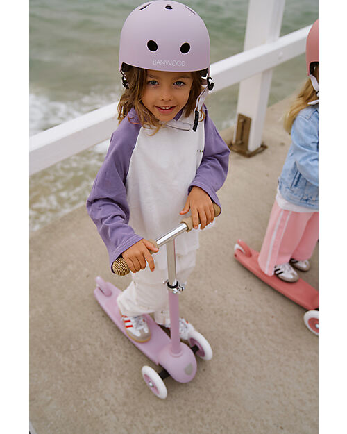 Banwood Casco Collezione Eco - Lavanda - 100% Materiali Riciclati Caschi Bici