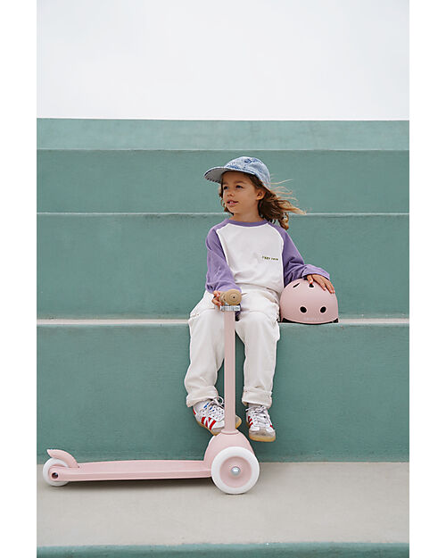 Banwood Casco Collezione Eco - Rosa - 100% Materiali Riciclati Caschi Bici