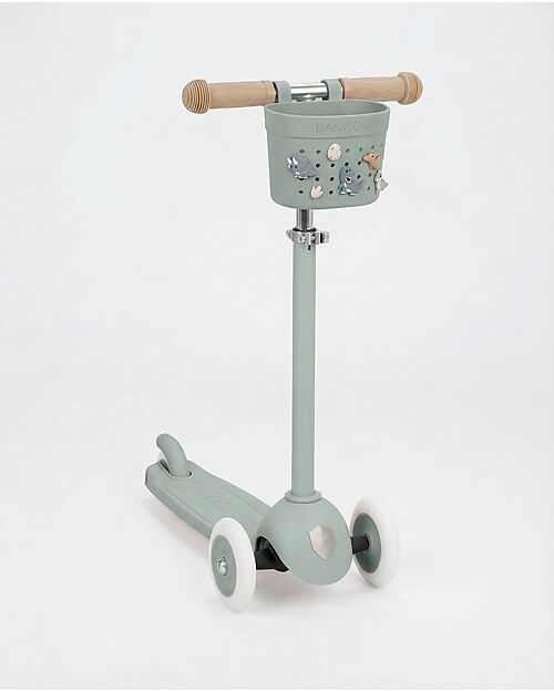 Banwood Cestino per Bici o Monopattino in Gomma Riciclata - Argilla - Eco-Friendly e Resistente Accessori Biciclette
