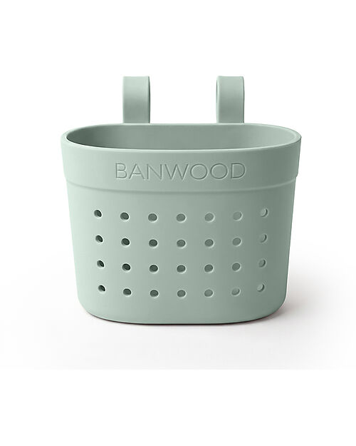 Banwood Cestino per Bici o Monopattino in Gomma Riciclata - Argilla - Eco-Friendly e Resistente Accessori Biciclette