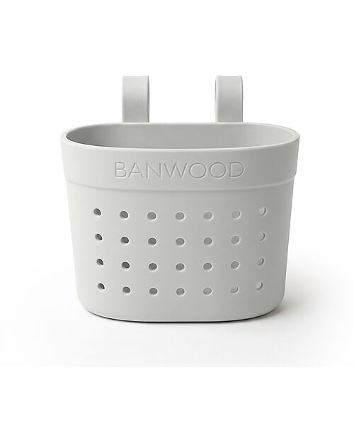 Banwood Cestino per Bici o Monopattino in Gomma Riciclata - Avorio - Eco-Friendly e Resistente Accessori Biciclette