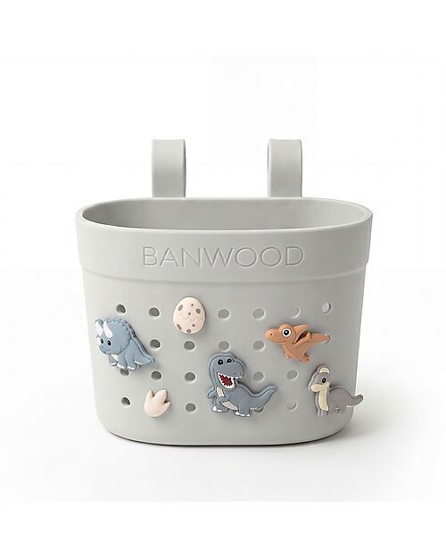 Banwood Cestino per Bici o Monopattino in Gomma Riciclata - Avorio - Eco-Friendly e Resistente Accessori Biciclette