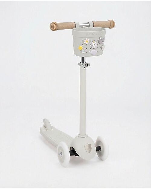 Banwood Cestino per Bici o Monopattino in Gomma Riciclata - Avorio - Eco-Friendly e Resistente Accessori Biciclette