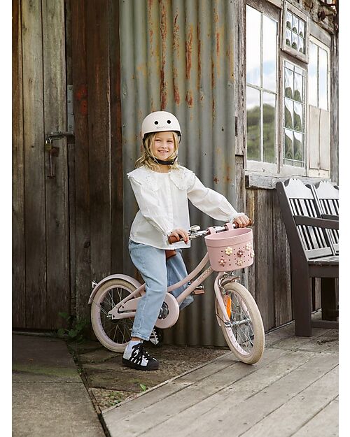 Banwood Cestino per Bici o Monopattino in Gomma Riciclata - Rosa Chiaro - Eco-Friendly e Resistente Accessori Biciclette
