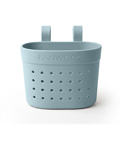 Banwood Cestino per Bici o Monopattino in Gomma Riciclata - Verde Acqua - Eco-Friendly e Resistente Accessori Biciclette