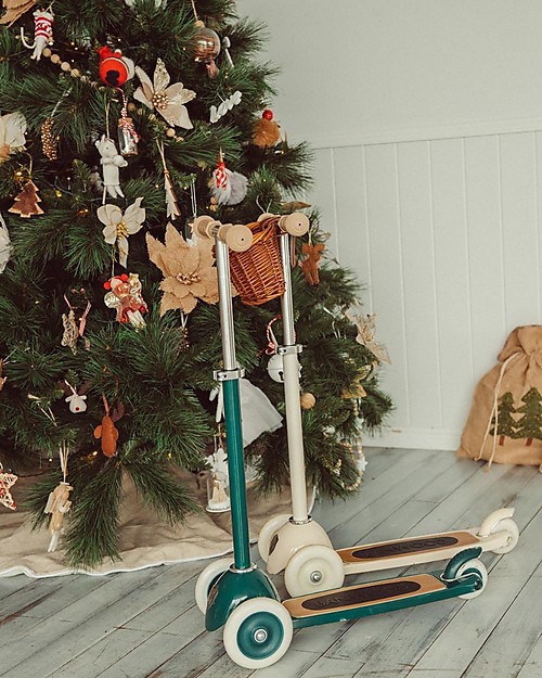 Banwood Monopattino con Cestino Removibile - Crema - da 3 Anni Fino a 50 kg Monopattini