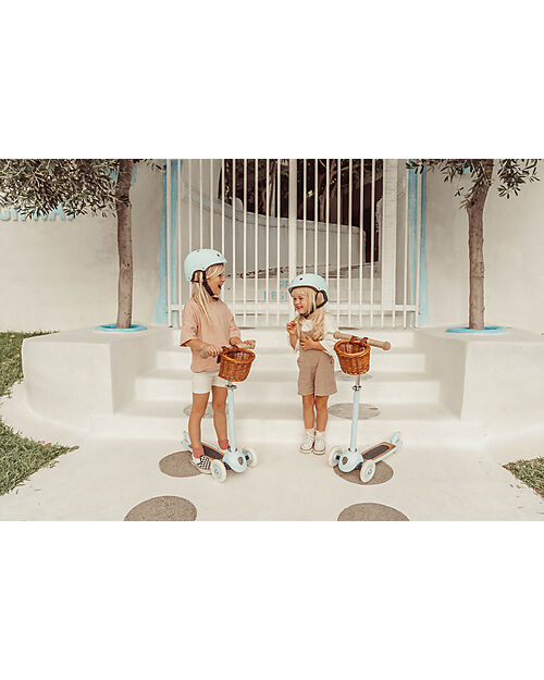 Banwood Monopattino con Cestino Removibile - Menta - da 3 Anni Fino a 50 kg Monopattini