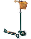 Banwood Monopattino con Cestino Removibile - Verde - da 3 Anni Fino a 50 kg Monopattini