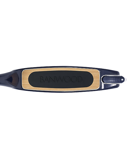 Banwood Monopattino Maxi con Cestino Removibile - Navy Blu - da 6 Anni Fino a 100 kg Monopattini