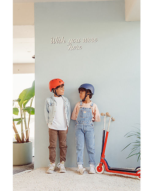 Banwood Monopattino Maxi con Cestino Removibile - Navy Blu - da 6 Anni Fino a 100 kg Monopattini