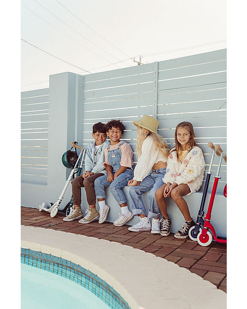 Banwood Monopattino Maxi con Cestino Removibile - Navy Blu - da 6 Anni Fino a 100 kg Monopattini