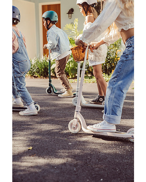 Banwood Monopattino Maxi con Cestino Removibile - Rosa - da 6 Anni Fino a 100 kg Monopattini