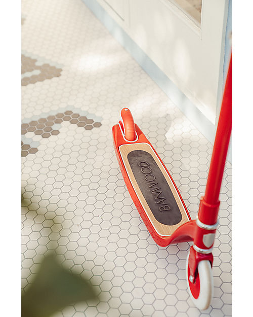 Banwood Monopattino Maxi con Cestino Removibile - Rosso - da 6 Anni Fino a 100 kg Monopattini